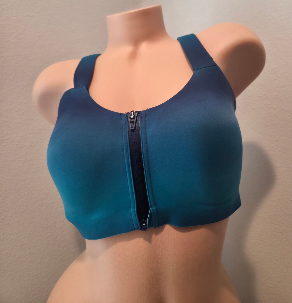 Victoria's Secret Knockout Front Close Sports Bra High Impact Blue Ombre 34DD